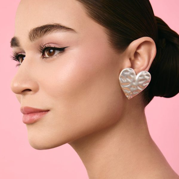 ARETE CORAZON MILA PLATEADO