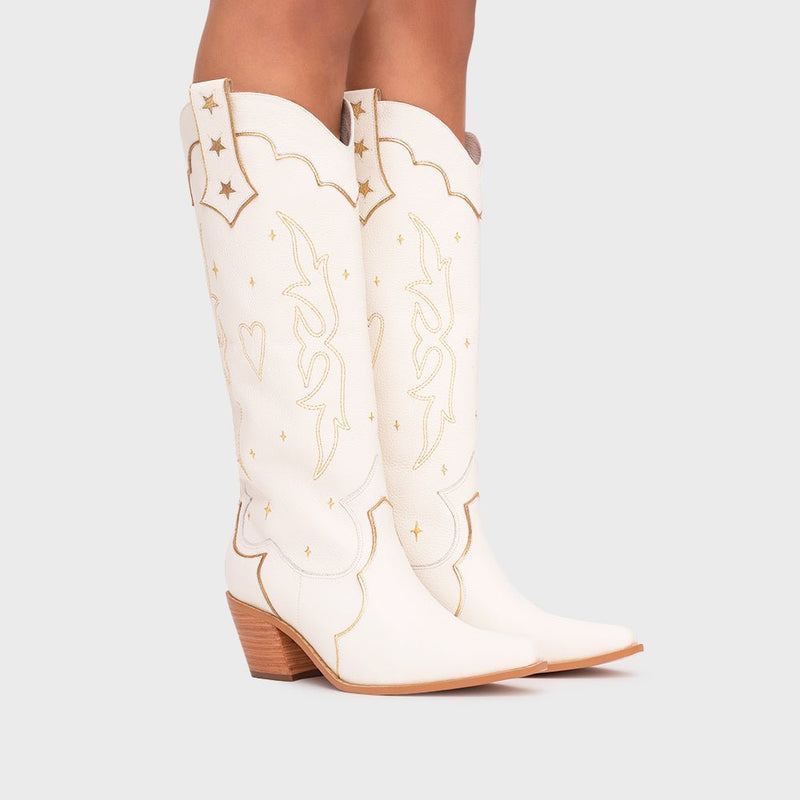 BOTA LUCKY SPARKLES HUESO - Image 2
