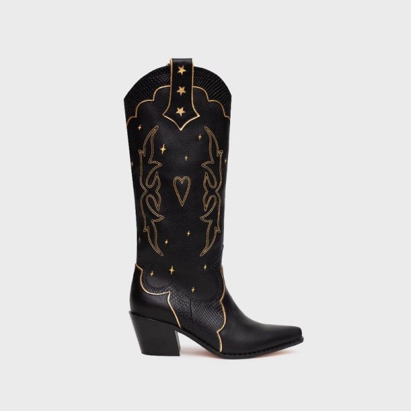 BOTA LUCKY SPARKLES NEGRO