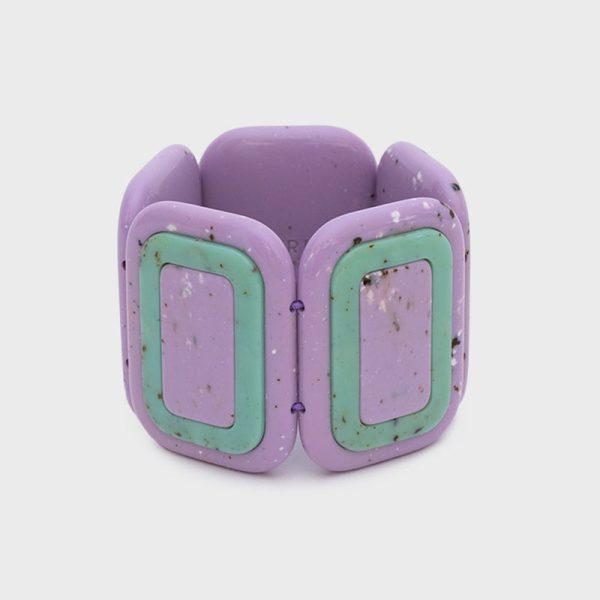 BRAZALETE CORDELIA LILA VERDE AGUA