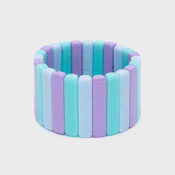 BRAZALETE ROMA LILA VERDE AGUA