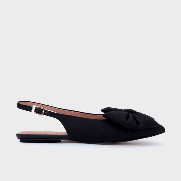 FEDERICA FLAT SLINGBACK NEGRO