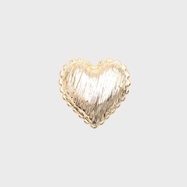 HEBILLA | MINI CORAZON CATHERINE DORADO
