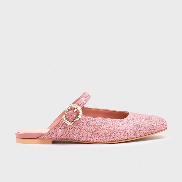 KENZA MULE FLAT ROSA