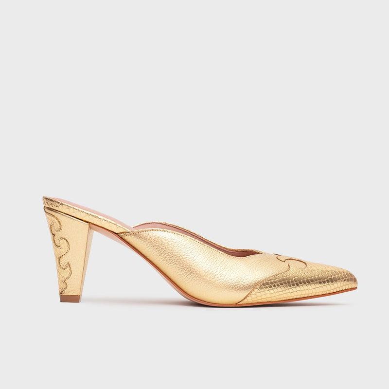 LUCKY MULE PUMP ORO