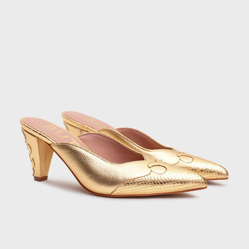 LUCKY MULE PUMP ORO - Image 3