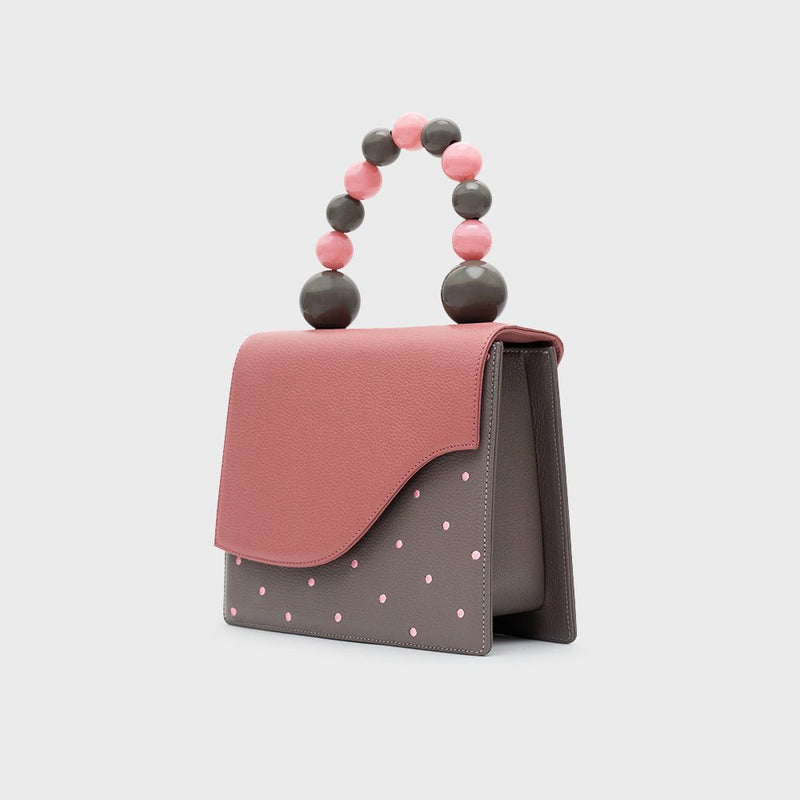 MONA BEADED LUNCH BAG GRIS - Image 6