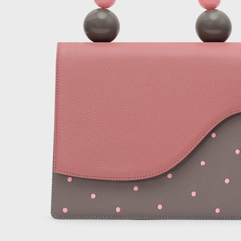MONA BEADED LUNCH BAG GRIS - Image 3