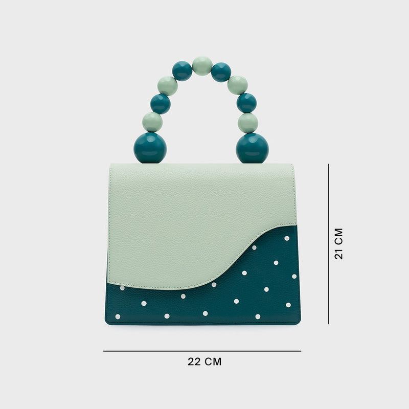 MONA BEADED LUNCH BAG VERDE - Image 4