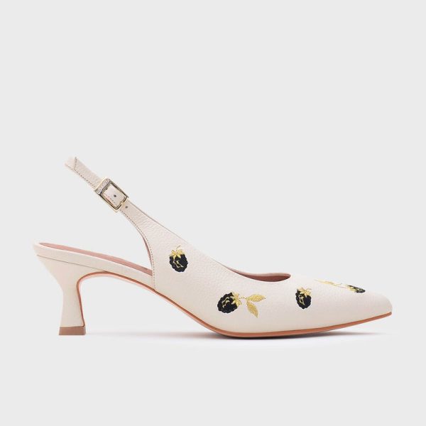 NINETTE BLACKBERRY MIDI SLINGBACK HUESO