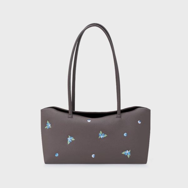 NINETTE BLUEBERRY LONG BAG MARRÓN