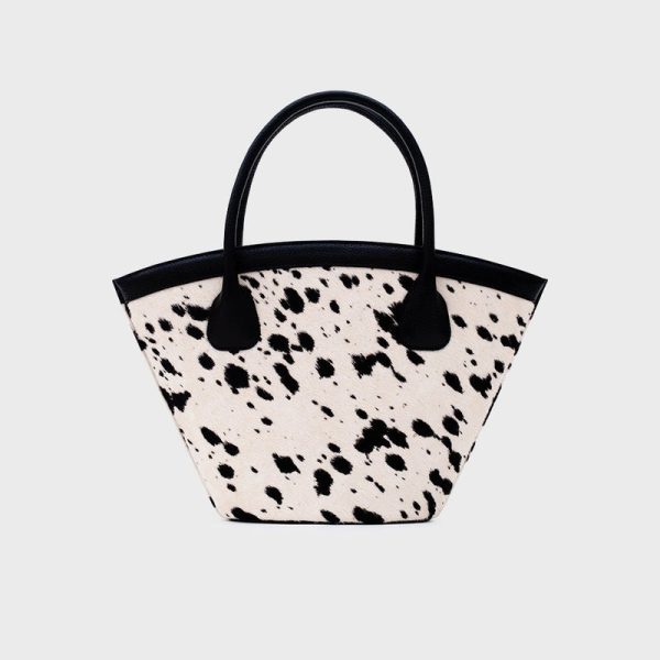 SASKIA TRAPEZE BAG HUESO NEGRO