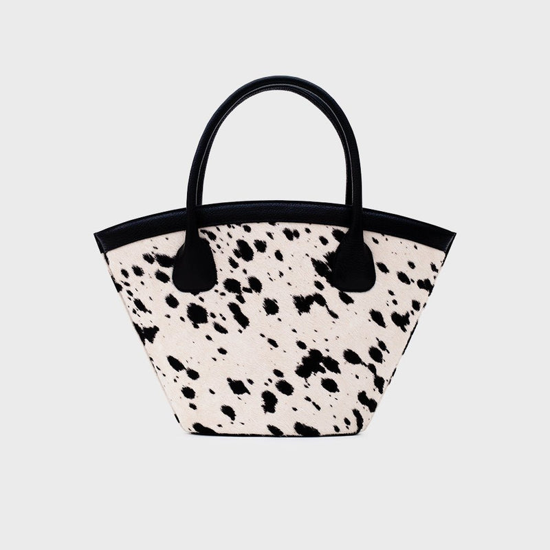 SASKIA TRAPEZE BAG HUESO NEGRO