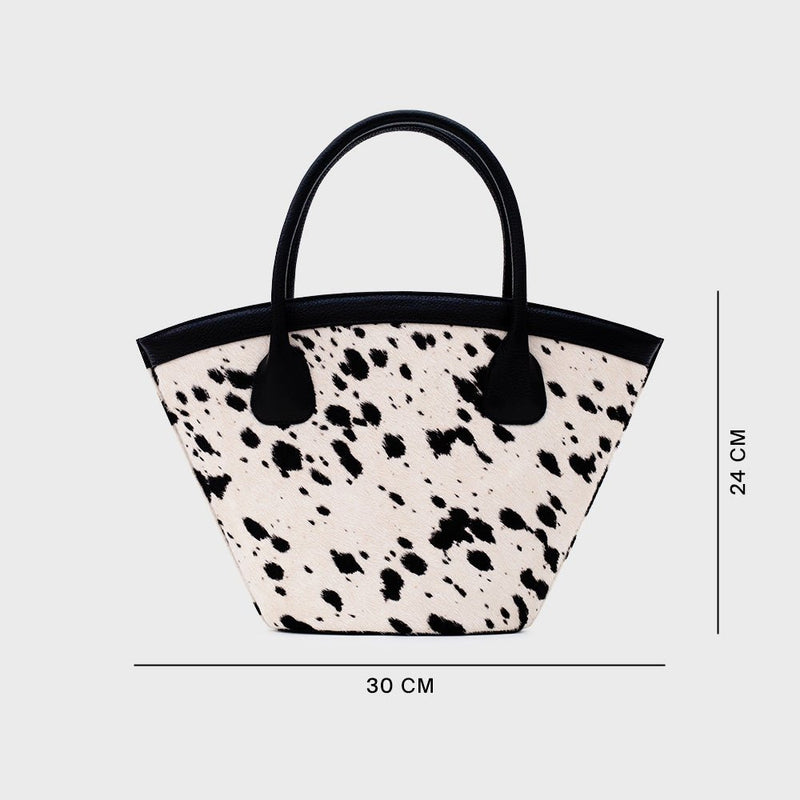 SASKIA TRAPEZE BAG HUESO NEGRO - Image 4