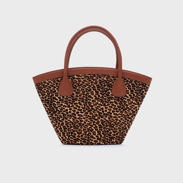SASKIA TRAPEZE BAG LEOPARDO