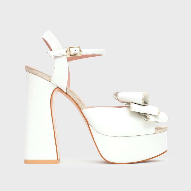 SUSANA PLATAFORMA BRIDE 13CM HUESO